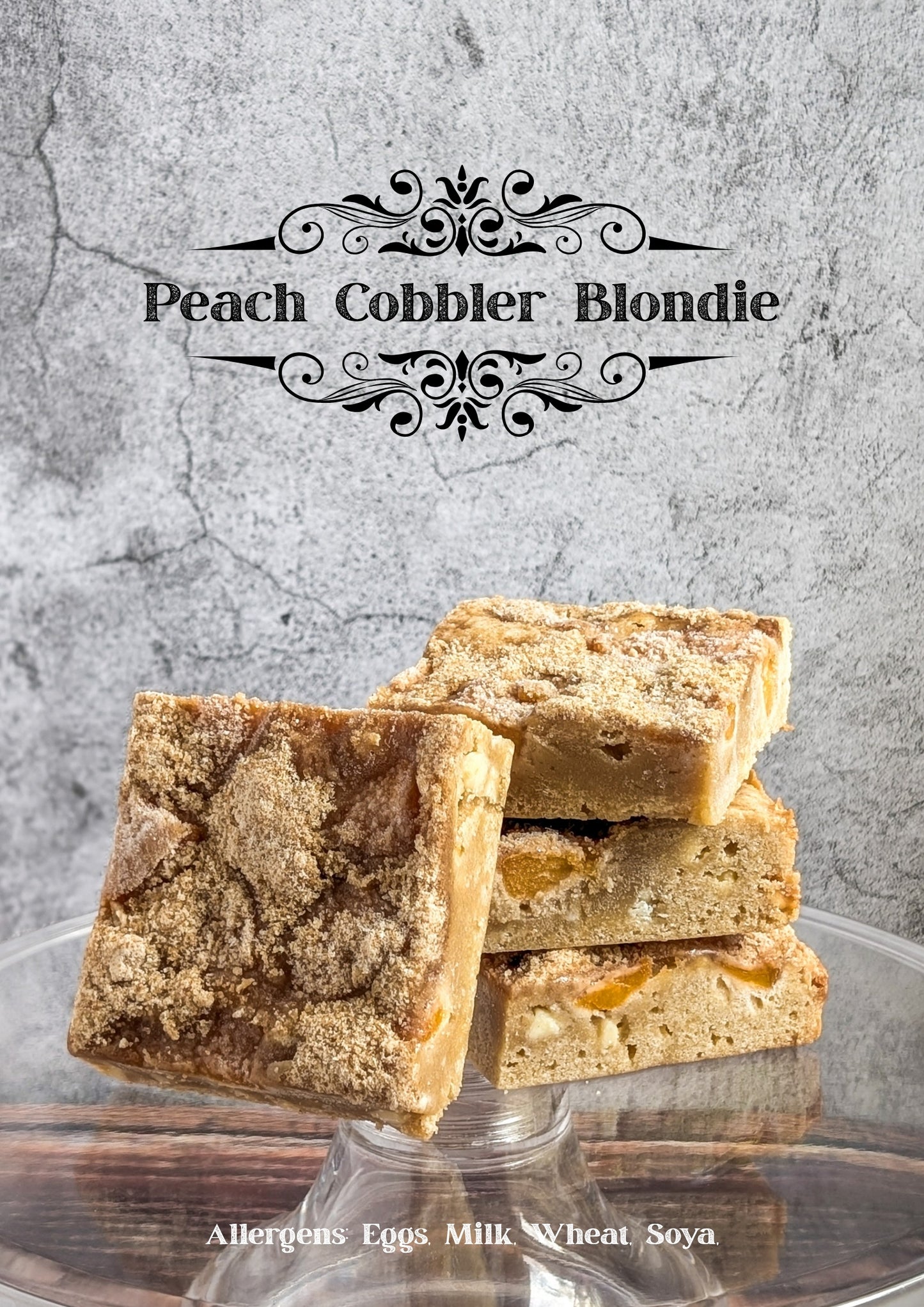 Peach Cobbler Blondie - 2 pieces