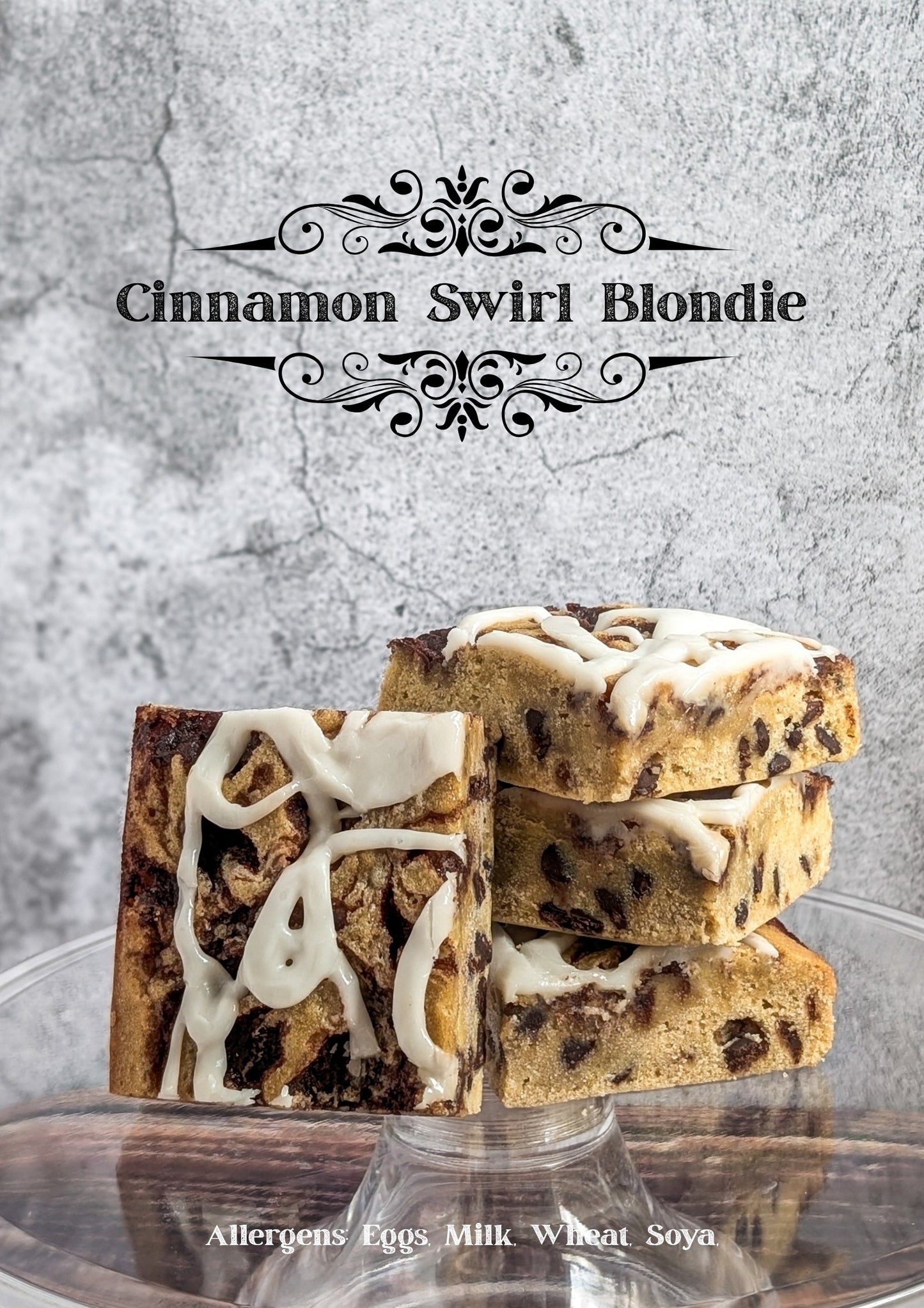 Cinnamon Swirl Blondie - 2 pieces