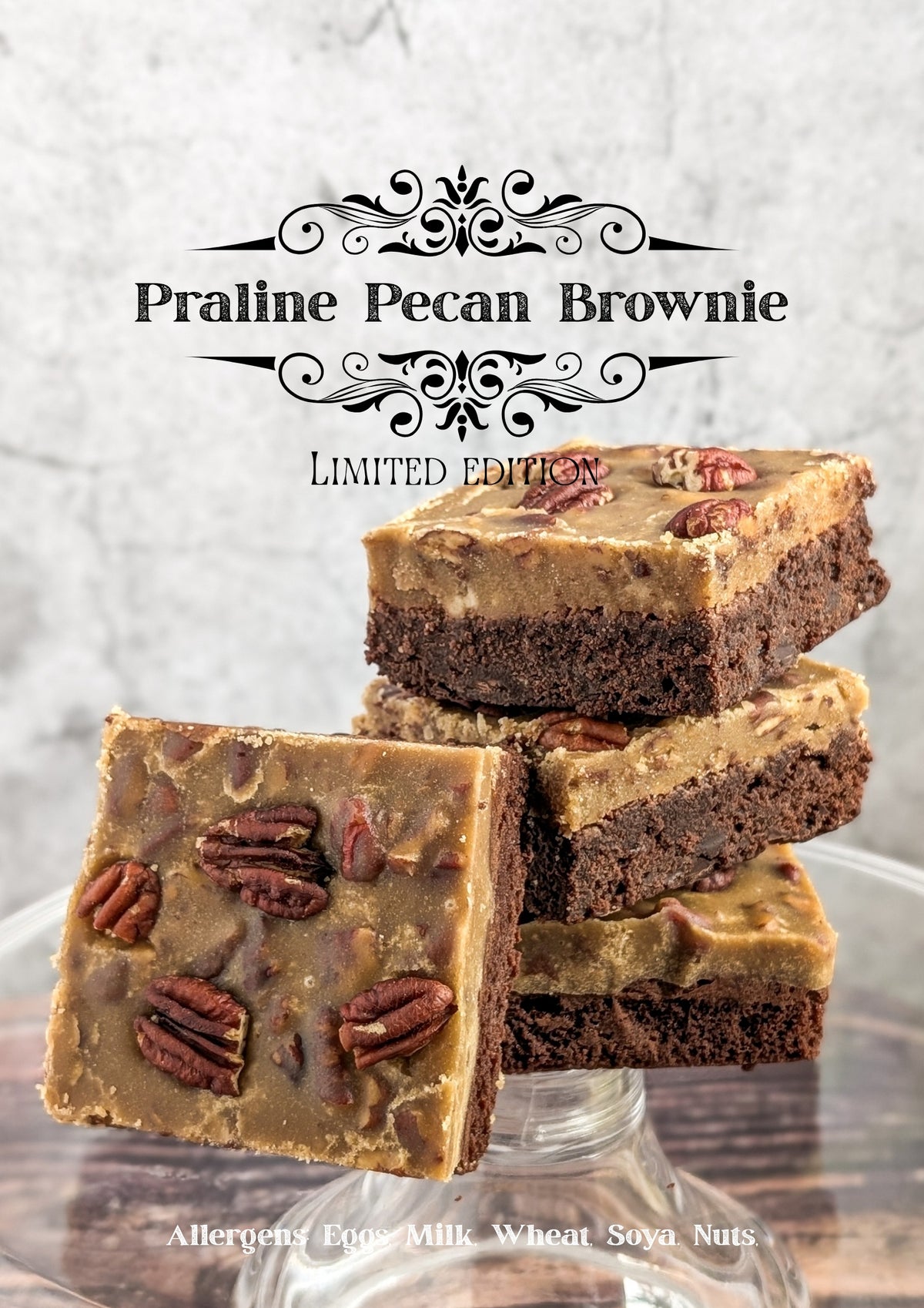 Praline Pecan Brownie (Limited Edition) - 2 pieces