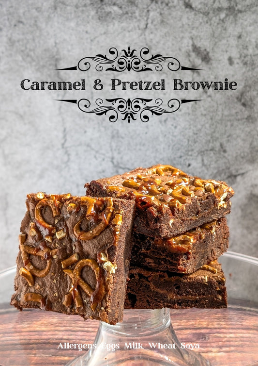 Caramel & Pretzel Brownie - 2 pieces
